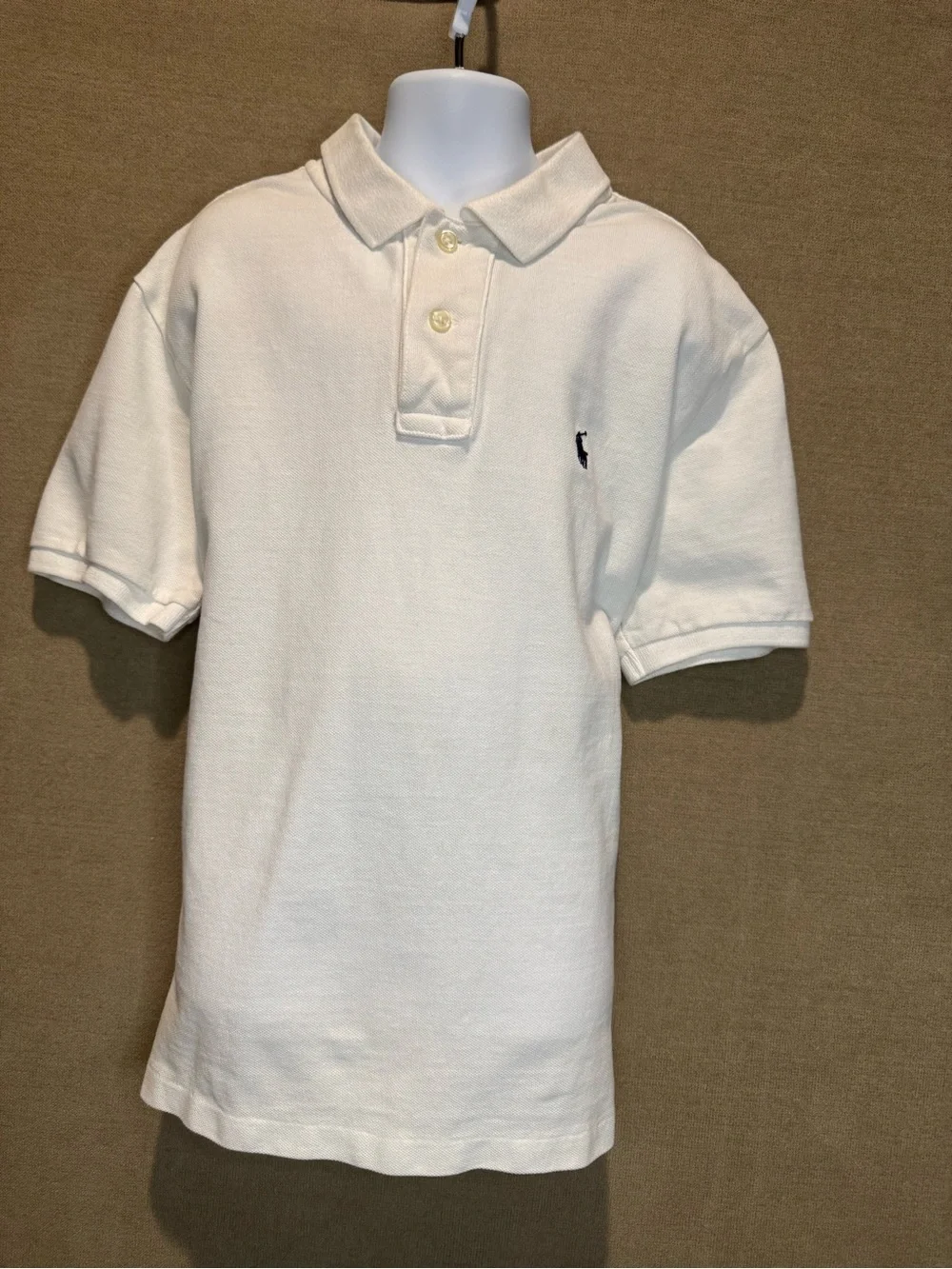 Polo Ralph Lauren Boys White Classic Fit Polo Shirt Size M (10-12)